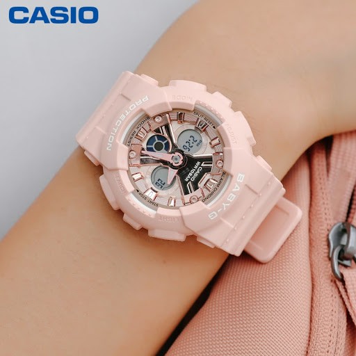 Đồng Hồ Nữ Casio Baby-G BA-130-4ADR Chính Hãng | Casio Baby-G BA-130-4A Dây Nhựa