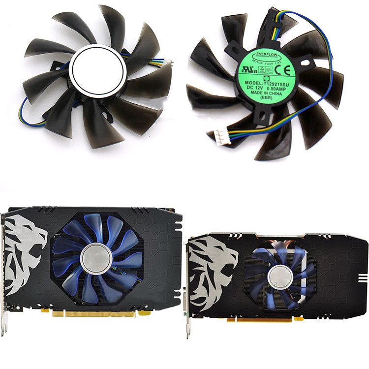 Quạt Làm Mát 4pin Cho His Rx560D 560 550 2g / 4g Rx470