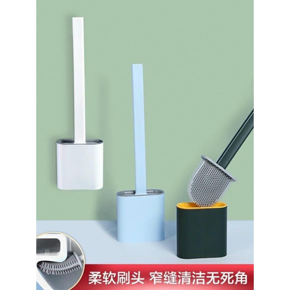 CHỔI CỌ TOA LÉT KÈM HỘP ĐỰNG MẪU MỚI VỚI ĐẦU CỌ BẰNG SILICON MỀM KHÔNG LÀM XƯỚC MEN BỒN CẦU 88185 ĐỨC TÀI