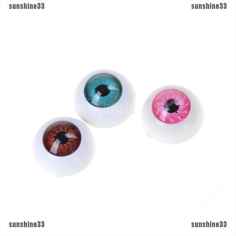 【COD•suns】10pcs(5pairs 20mm Half Round Doll Eyes Bjd Doll Troll Eye 3 Colors T