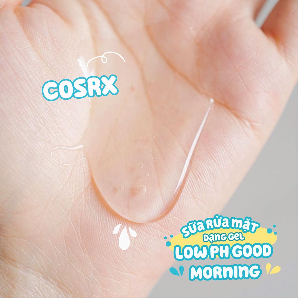 Sữa Rửa Mặt Dạng Gel Cosrx Low PH Good Morning Gel Cleanser