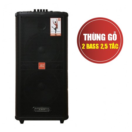 [GIÁ SỈ] LOA KÉO DI ĐỘNG JBZ 1012 TÍCH HỢP 2 BASS 2,5TẤC