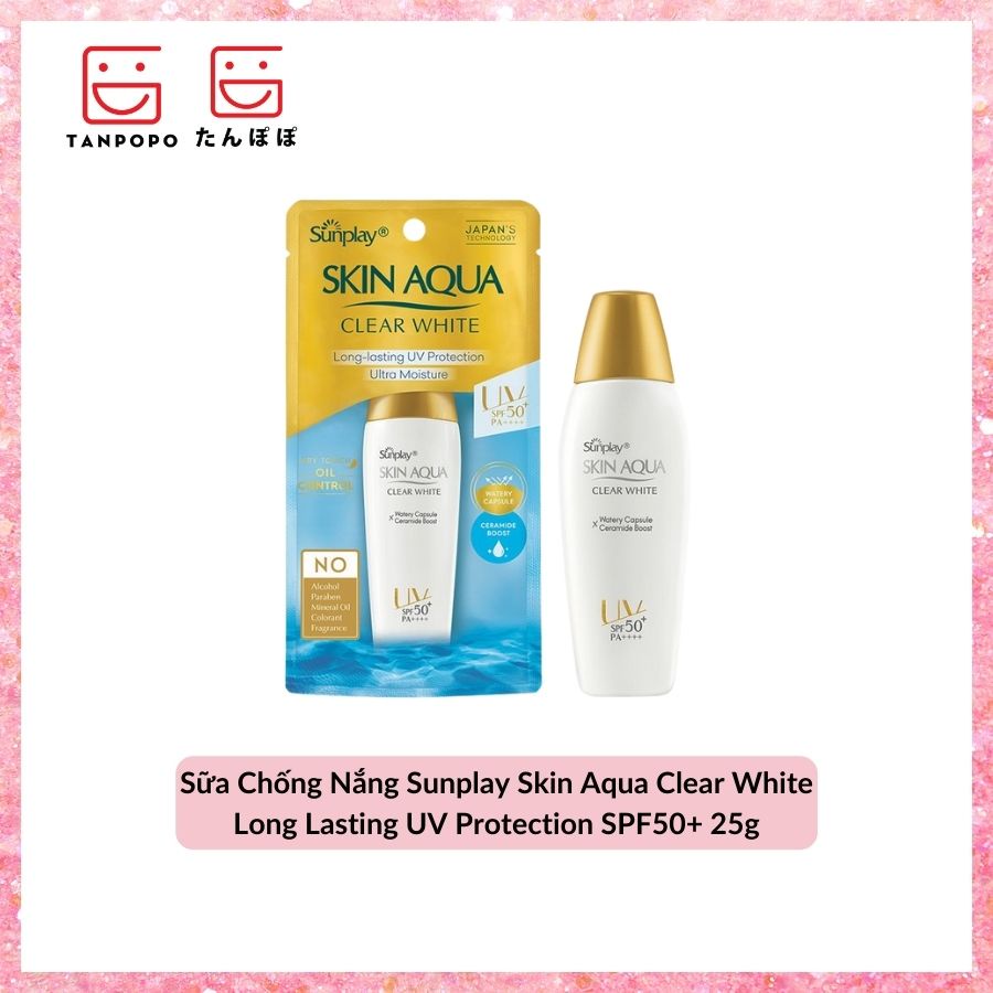 [Chính hãng] Sữa Chống Nắng Sunplay Skin Aqua Clear White Long Lasting UV Protection SPF50+ 25g