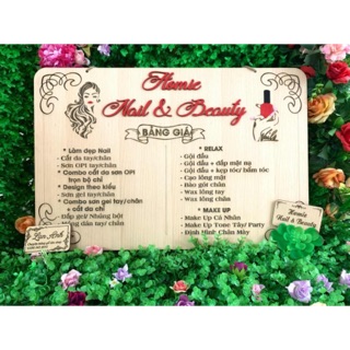 Bảng gỗ menu thiết kế theo yêu cầu