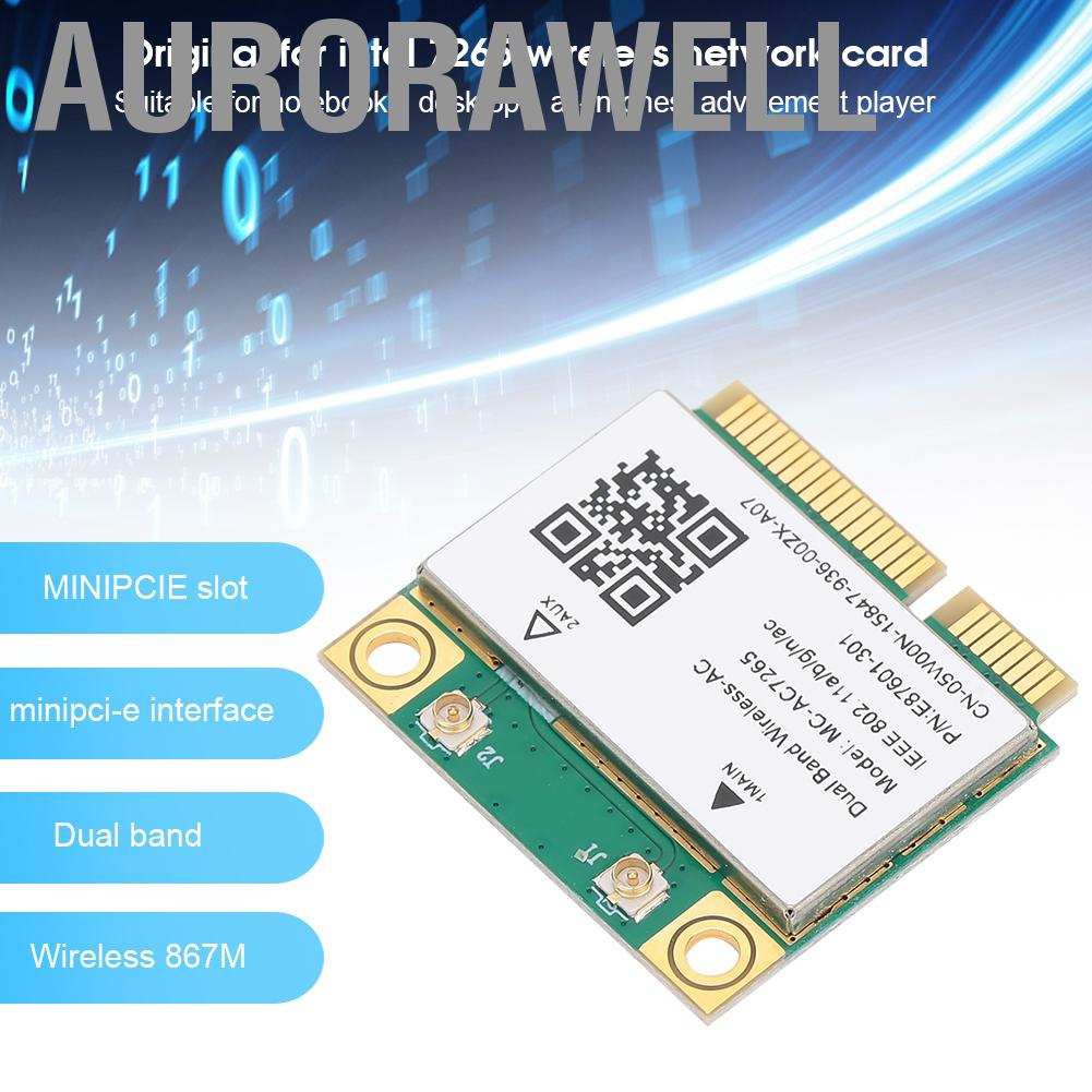 Card Mạng Không Dây Mini Pci E Gigabit Bluetooth 4.2 Wifi Mc Ac7265 | BigBuy360 - bigbuy360.vn