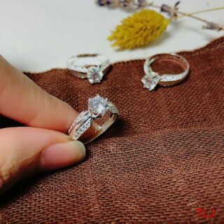 Nhẫn nữ  bạc ý sang trọng