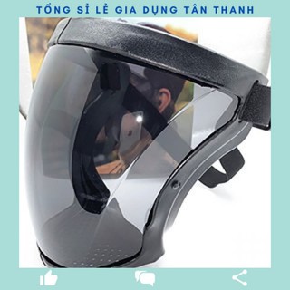 Mặt nạ kính bảo vệ toàn diện mặt bằng crylic trong suốt có lỗ thoát khí tiện dụng an toàn