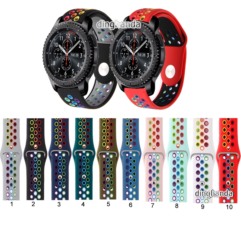 Dây Đeo Silicon Cho Đồng Hồ Thông Minh Samsung Gear S3 Frontier S3 Classic