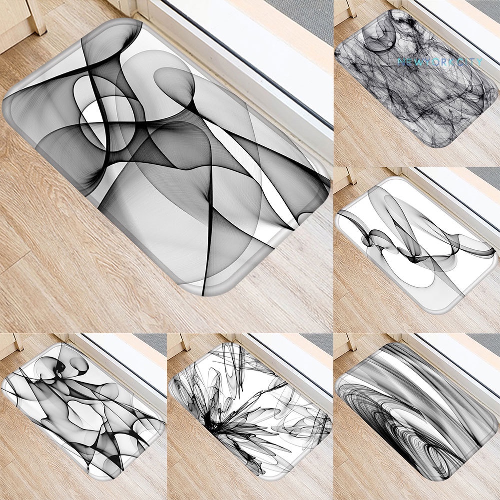 Thảm lót cửa chùi chân Chống Trượt In Họa Tiết Bắt Mắt