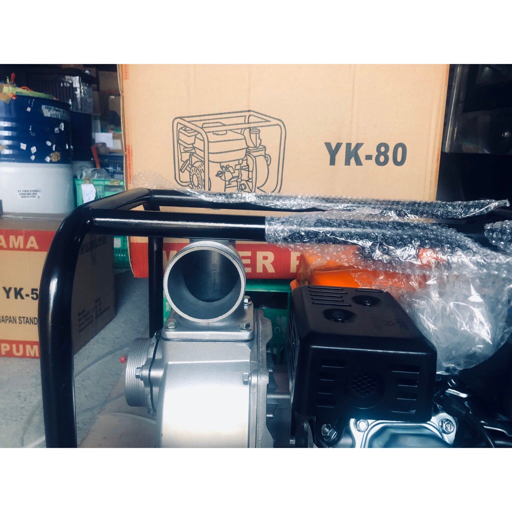 Động cơ máy bơm nước chạy xăng YOKOHAMA YK-50 / YK-80 công suất 6.5HP 50mm / 80mm