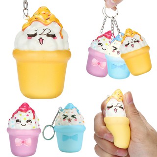 Squishy dẻo hình kem ốc quế dễ thương