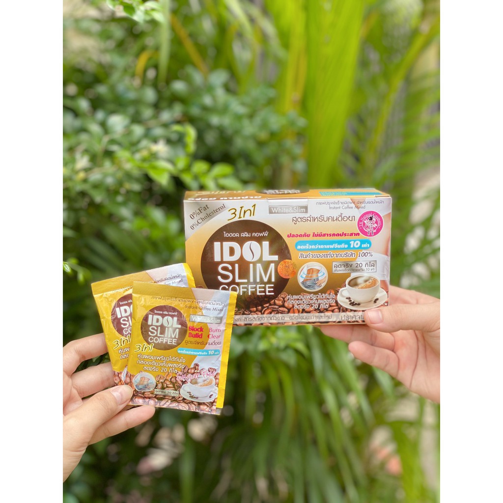 [KHÔNG GIẢM HOÀN TIỀN] Cafe Giảm Cân IDOL SLIM COFFEE 3 in 1 chính hãng.