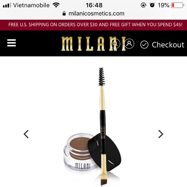 Gel kẻ mày milani