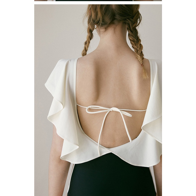 Bikini đồ bơi nữ đi biển 1 mảnh liền thân che bắp tay