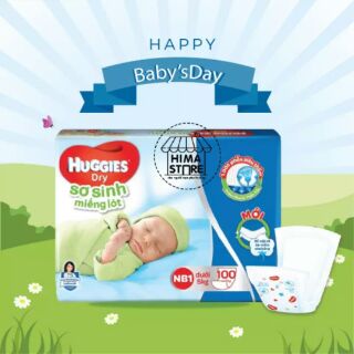 Miếng lót huggies new born 1-100 miếng