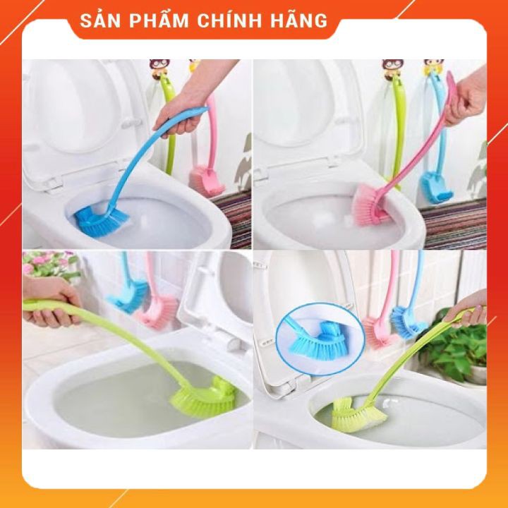 Chổi cọ toilet, nhà vệ sinh 2 đầu⚡️𝐅𝐑𝐄𝐄 𝐒𝐇𝐈𝐏⚡️Cọ bồn cầu thông minh 2 đầu