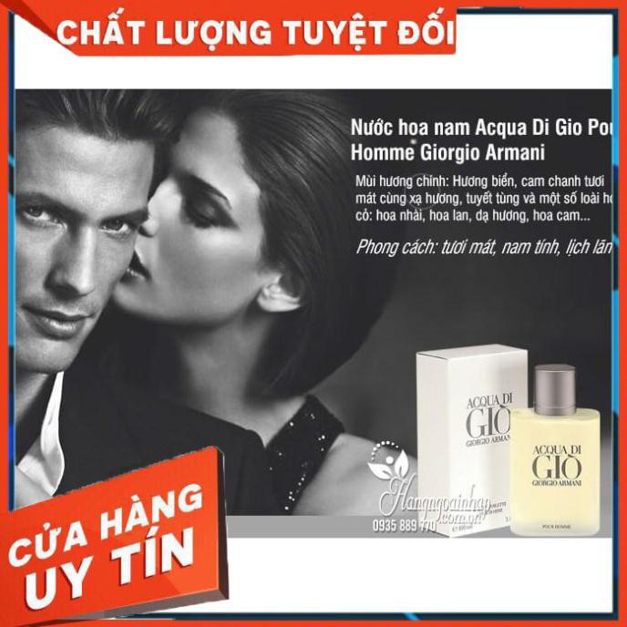 [CHÍNH HÃNG] - Nước hoa ACQUA DI GIO PM26!!!!!!!! | BigBuy360 - bigbuy360.vn