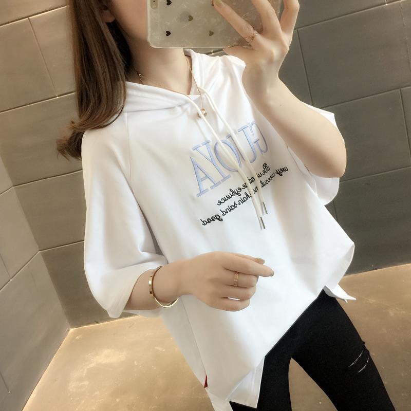 Áo Hoodie Tay Ngắn Thời Trang 2021 Cho Nữ