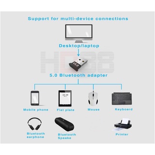 USB Bluetooth Dongle 5.0 giúp Laptop PC thu phát sóng bluetooth