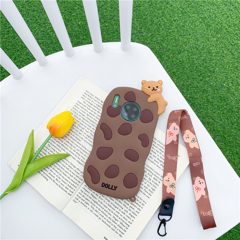 Ốp điện thoại silicon mềm có dây đeo cho OPPO A52 A53 A92 A5 A9 2020 R9s R15 R17 Reno2Z Reno3 Reno4 Reno5