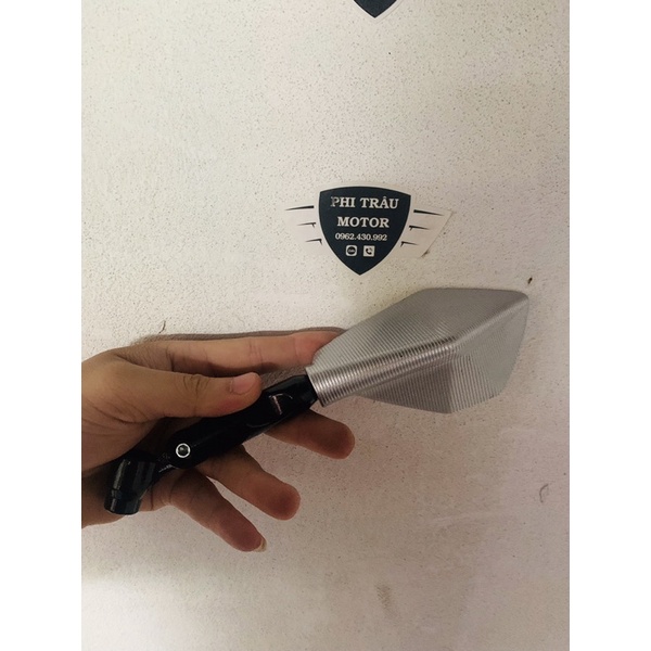 Gương 5 cạnh mẫu mới 2022 gắn mọi loại xe chân 10 ly &lt;giá 1c trái &gt;