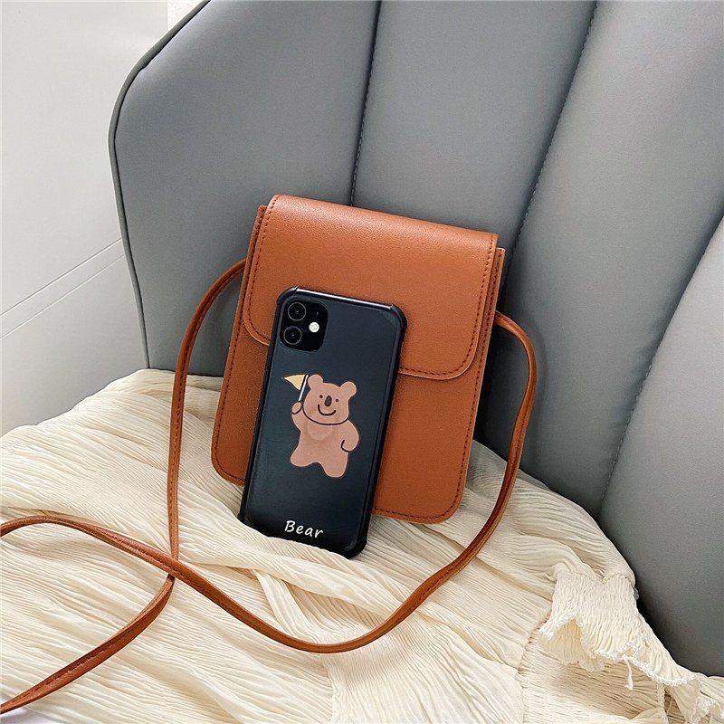 Túi đeo chéo IELGY nhiều ngăn đựng điện thoại phong cách Hàn Quốc thời trang cho nữ