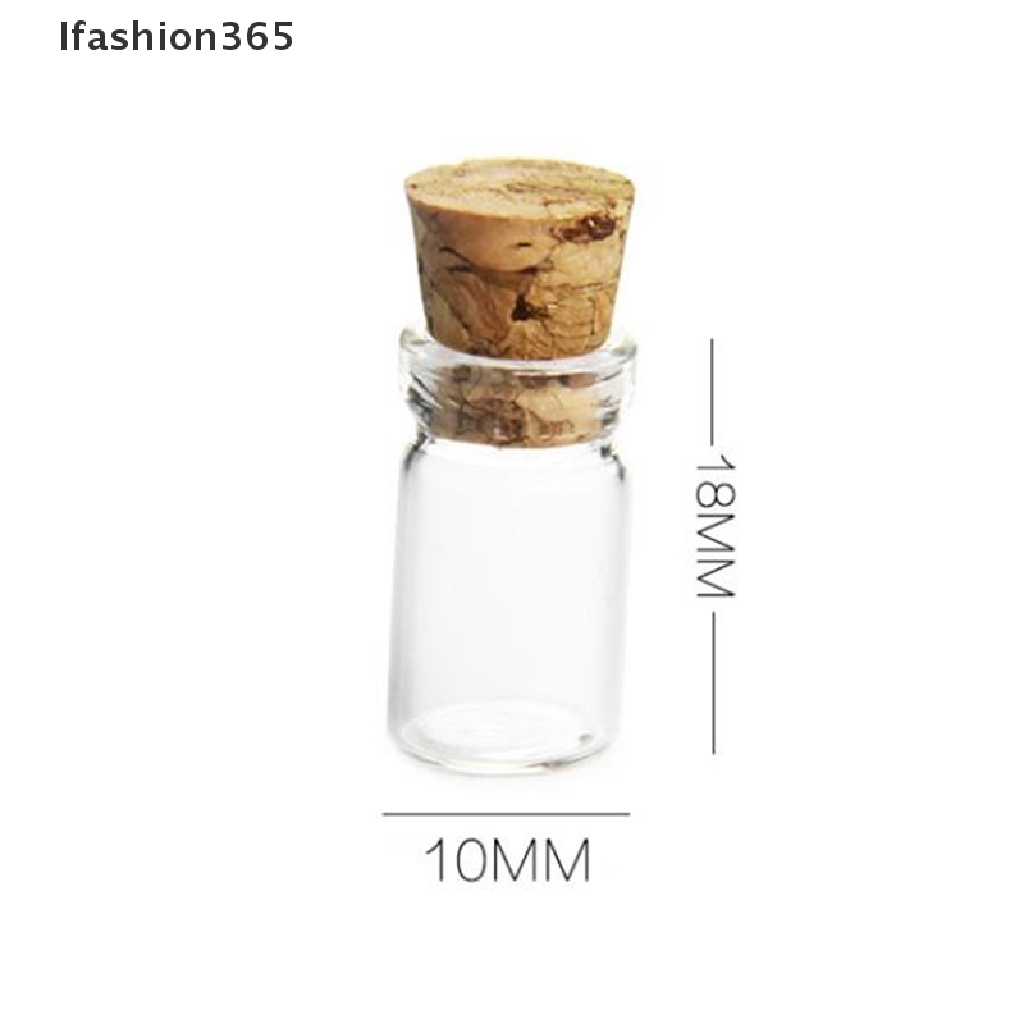 10 Lọ thủy tinh nút bần mini 0.5ml chuyên dụng 365