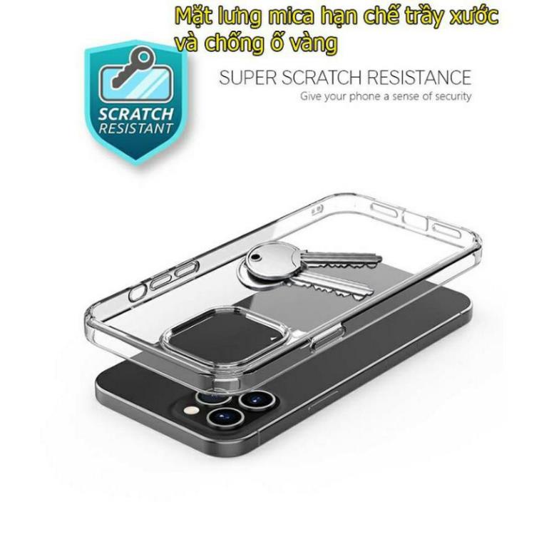 Ốp lưng Rock trong cứng viền mền cho iPhone  14 Pro Max, 13, 12 Pro, 12 Pro Max Chống sốc -khoe toàn diện vẻ đẹp của máy