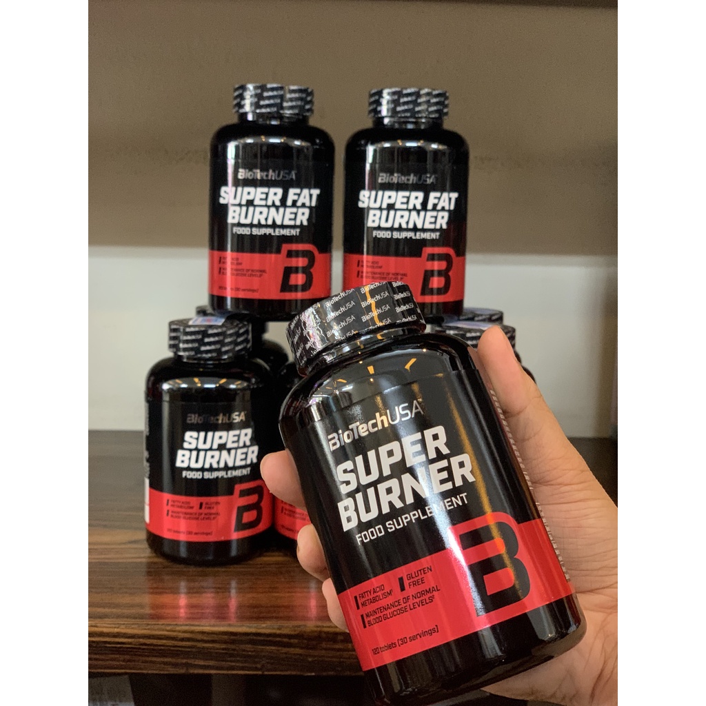 Giảm Cân Đốt Mỡ Super Burner BiotechUSA Hộp 120 Viên