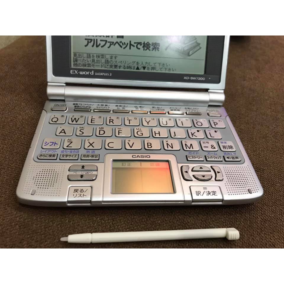 (có Video)Kim từ điển học tiếng Nhật Casio XD-SW7200 kèm bút cảm ứng