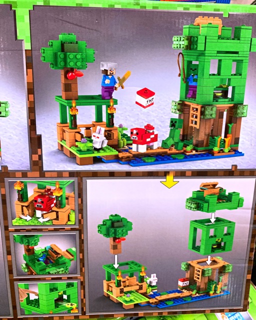 Đồ chơi Lắp Ráp Xep Hình Minecraft Kho Dự Trữ Vũ Khí Chiến Đau Sy6192-424 mảnh