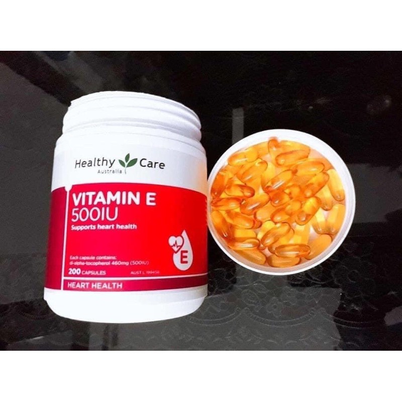 [Hàng Xách Tay] Combo VITAMIN E HEAL THY CARE 500IU 200 viên của ÚC