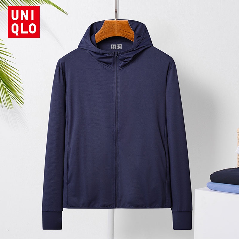 Áo Khoác Hoodie Thể Thao Tay Dài Chống Tia UV Thoáng Khí Thời Trang Cho Nam