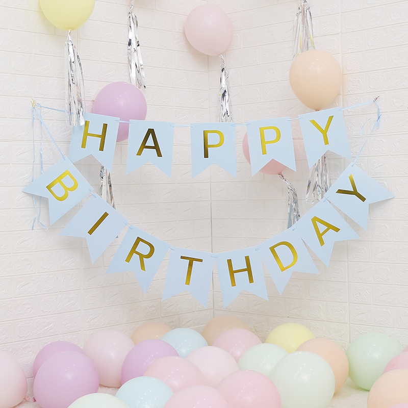 Dây trang trí sinh nhật họa tiết chữ Happy Birthday độc đáo