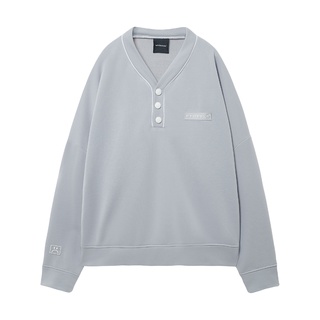 SWEATER BASEBALL MARBLE GREY