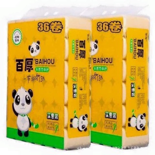 1 BỊCH 36 CUỘN GIẤY GẤU TRÚC SIPIAO ĐA NĂNG KHÔNG CHẤT TẨY