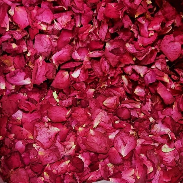 Cánh hoa hồng khô trang trí nến spa làm bánh trà thảo mộc sỉ 100 gram