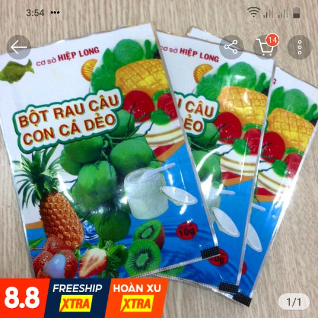 (hana) (echi) Bột Thạch rau câu ( 1 gói)