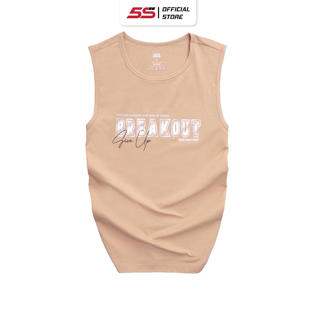 Áo Sát Nách Nam 5S, Chất Liệu 100% Cotton, Siêu mềm mịn, Thấm Hút Cực Tốt, Thoái Mái Vận Động (ATN22097)