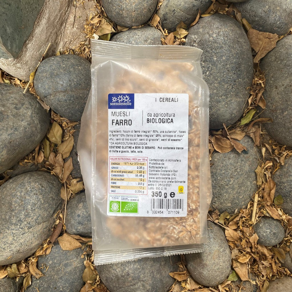 Ngũ cốc dinh dưỡng Muesli nho khô hữu cơ Sotto 350g Organic Spelled Muesli