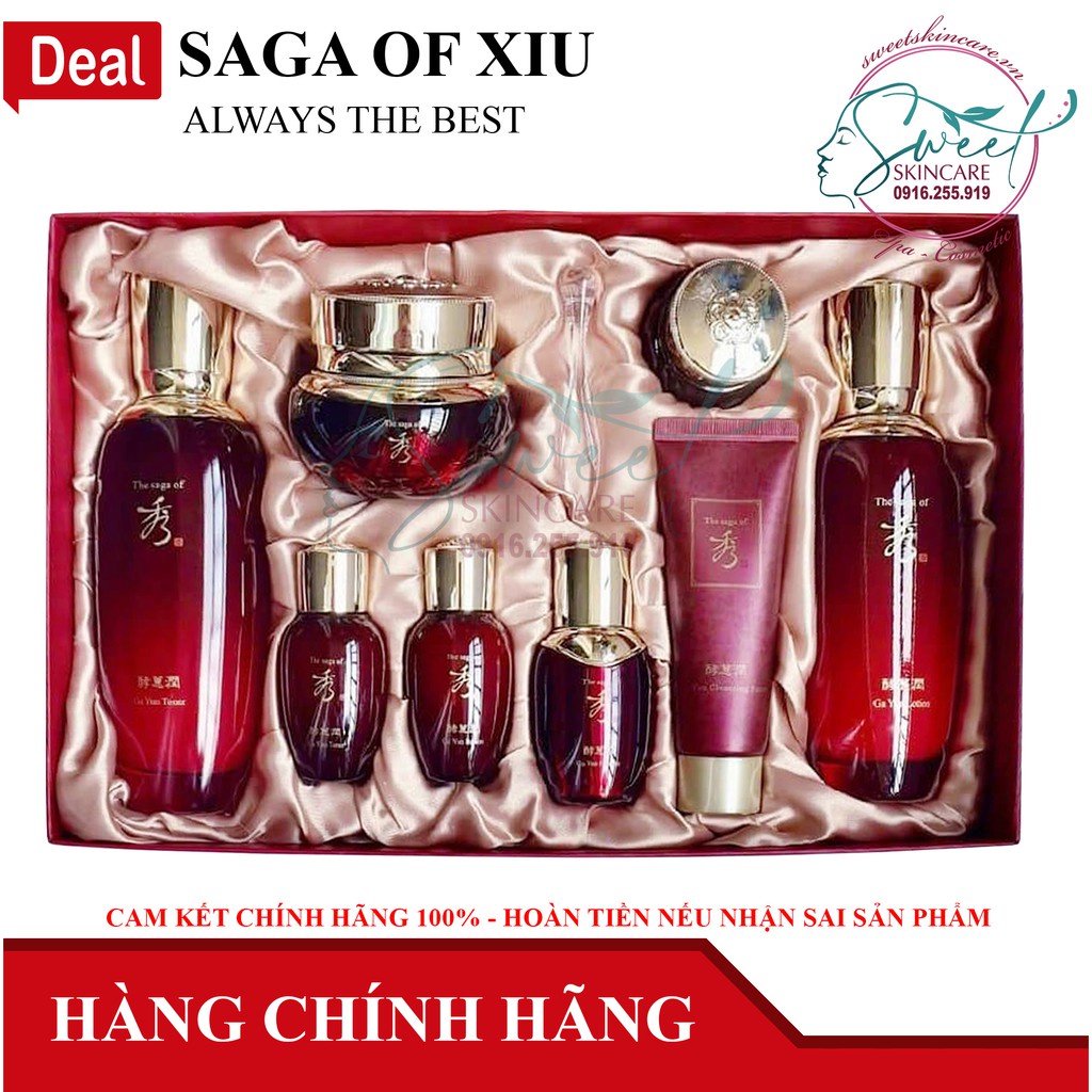 Set Saga đỏ chống lão hoá chuyên sâu The Saga of Xiu Hyohyeyun Ga Yun