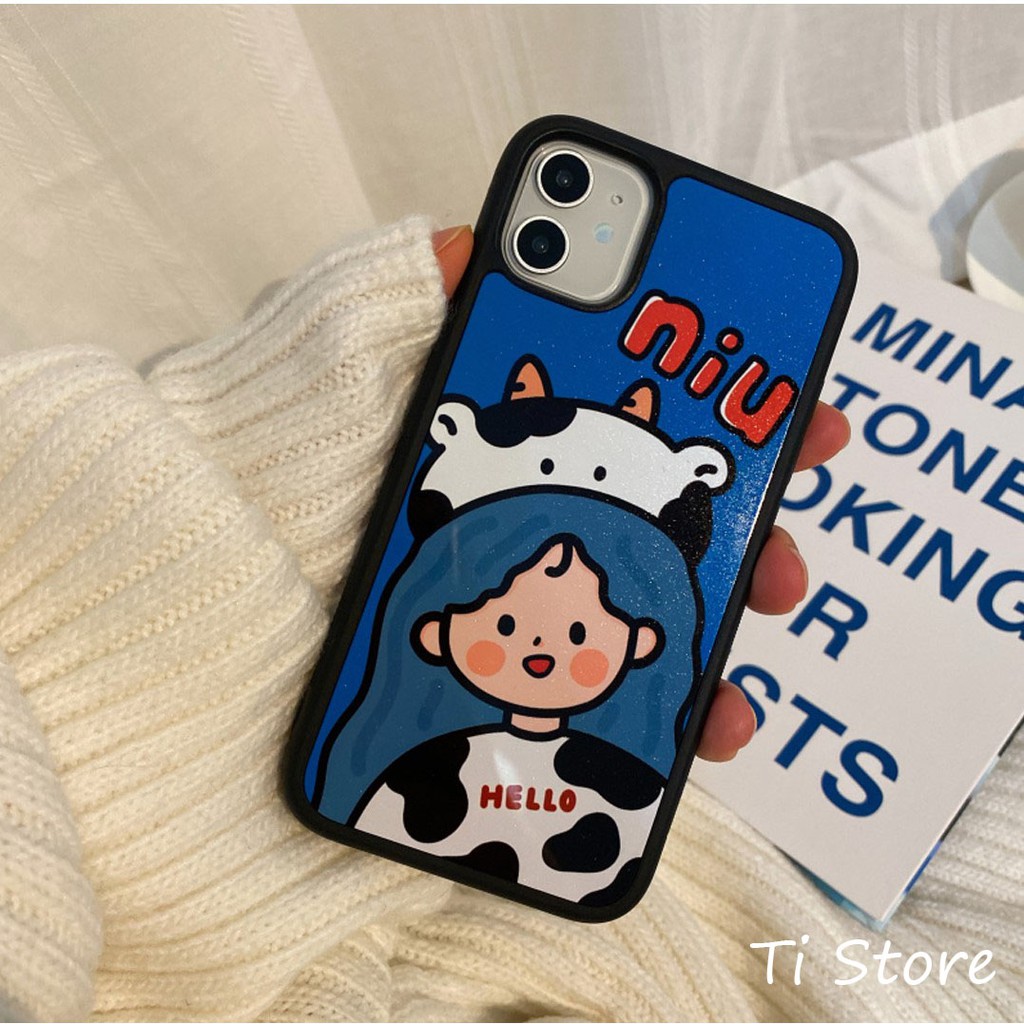 Ốp Lưng Cô Gái Bò Sữa iPhone | Từ 6 đến 12 Pro Max | [ TI STORE ]