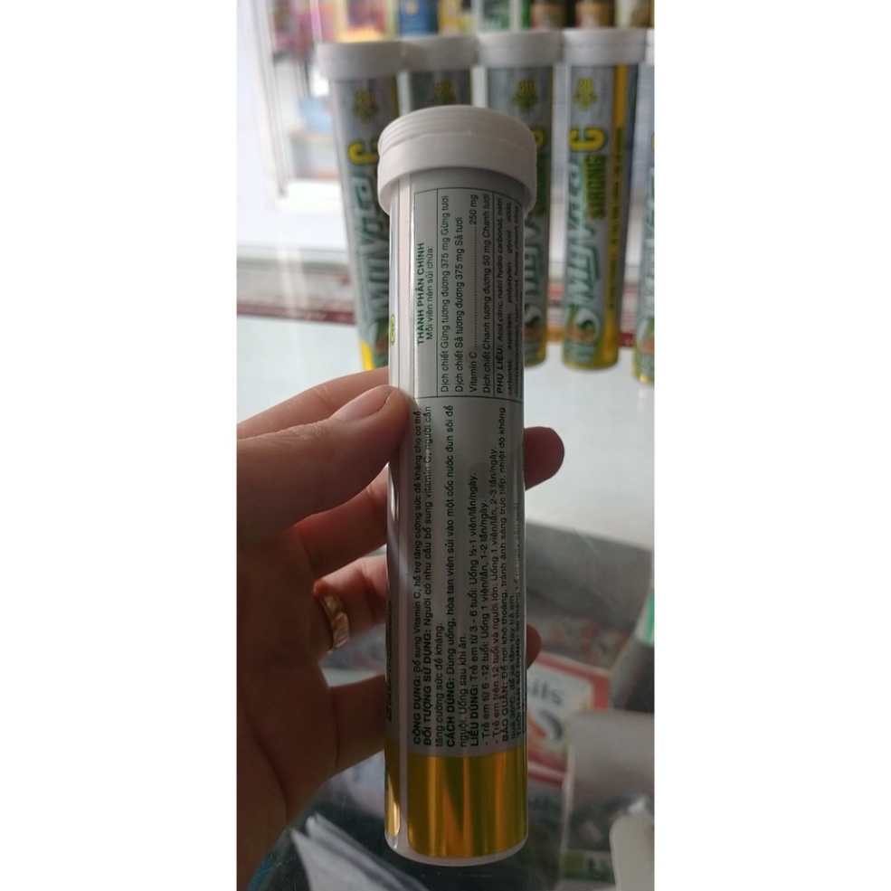 [Chính hãng] C sủi - Myvita strong C - Sả gừng chanh 20 viên - tăng sức đề kháng  Date mới