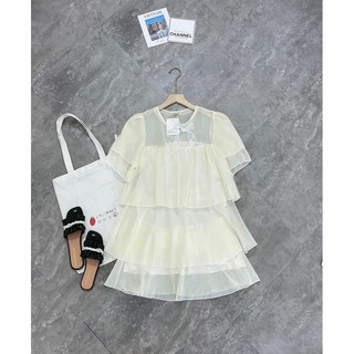 VÁY LỤA TƠ BÈO 2 TẦNG