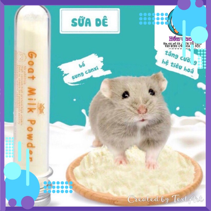 Sữa dê dinh dưỡng dành cho hamster giá rẻ tốt nhất cho các bé hamster gói 20g [BOTSUADE]