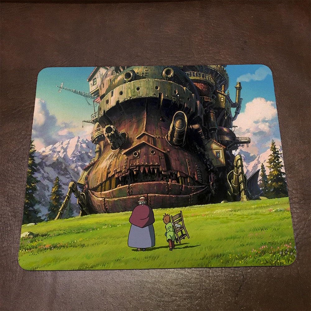 Lót chuột máy tính Anime Howl s Moving Castle Wallpapers 1 Mousepad cao su êm ái. Nhận in theo yêu cầu