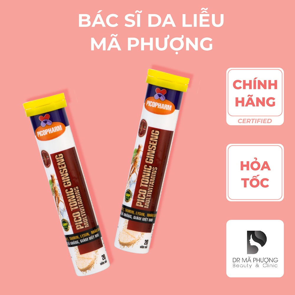 Viên sủi C bổ sung vitamin C tăng đề kháng, tăng cường hệ miễn dịch - Hàng Chính Hãng - Dược Mỹ Phẩm Bác Sĩ Mã Phượng