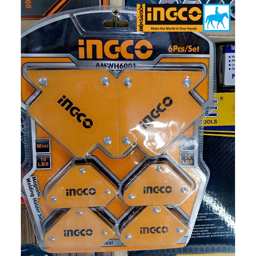 Bộ 6 ke góc hàn nam châm INGCO AMWH6001 Điện Sài Gòn