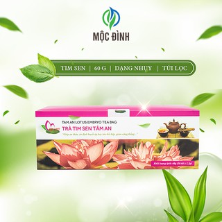 Trà Tim Sen Tâm An Sen Việt 100% Từ Thiên Nhiên Cải Thiện Giấc Ngủ Hộp 60g (50 gói x1,2g)