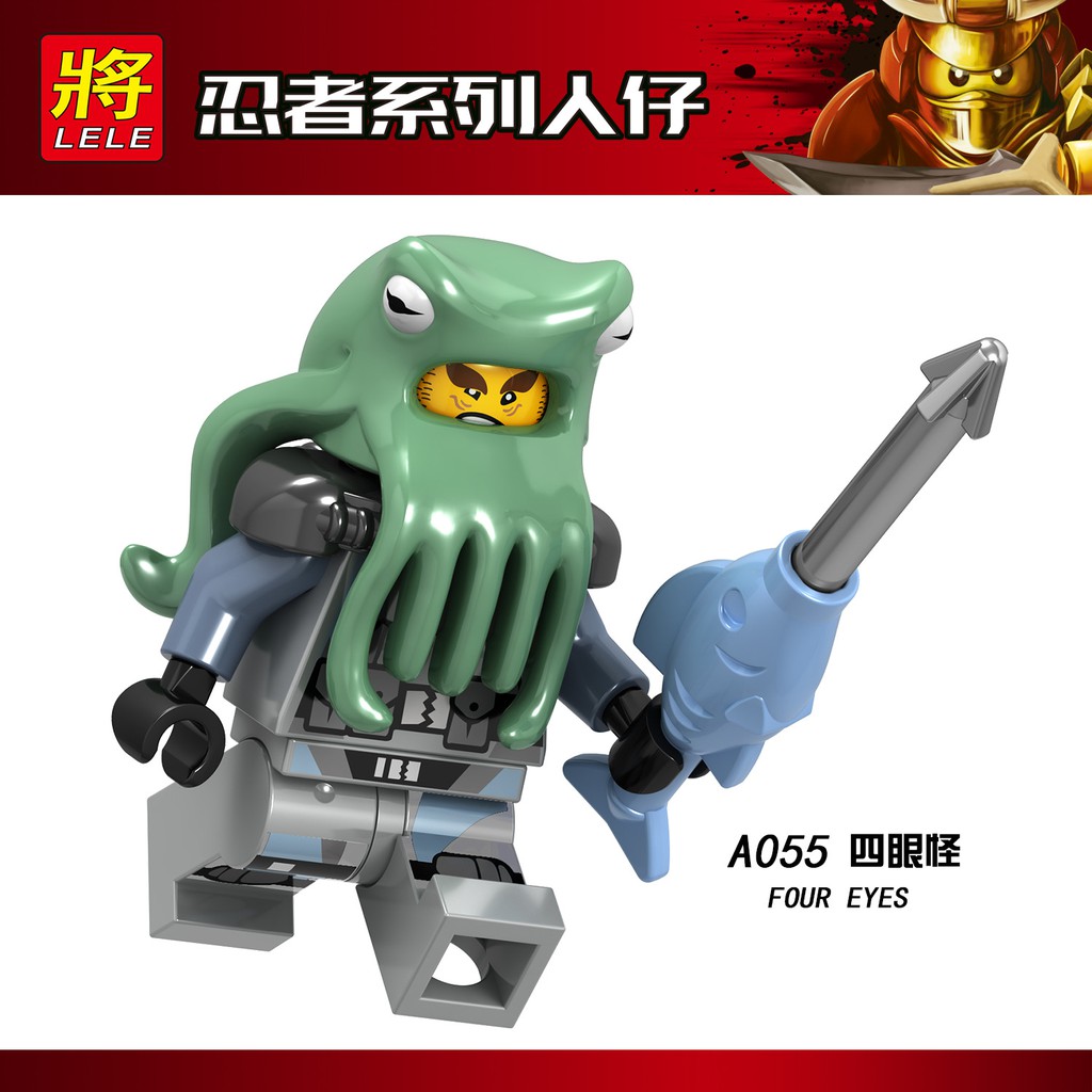 Minifigures Ninjago Các Mẫu Nhân Vật Sự Phụ Garmadon Shark Army Jelly A049 A050